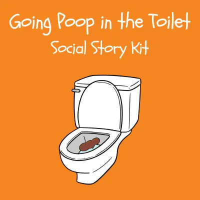 Going Poop in the Toilet Social Story Kit kit cover