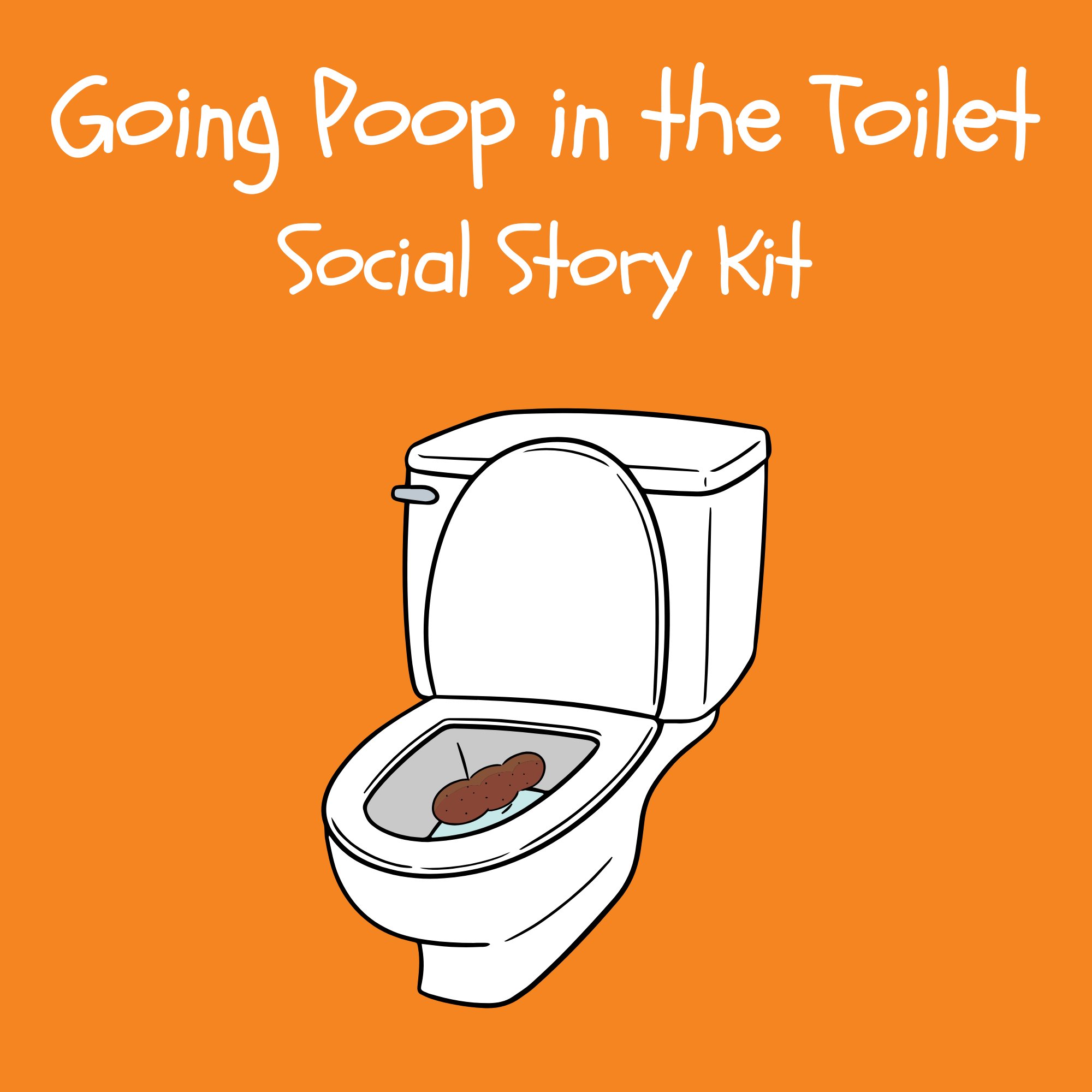 Going Poop in the Toilet Social Story Kit kit cover