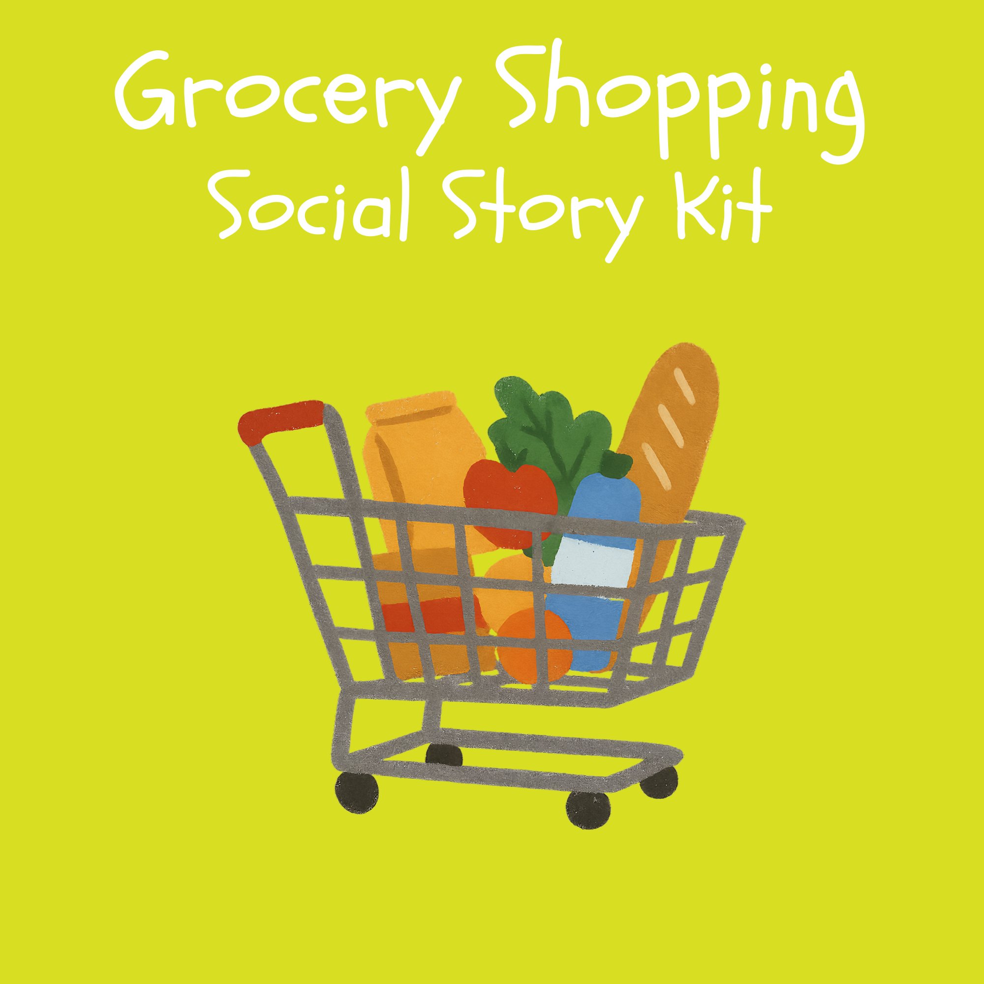 Grocery Shopping Social Story Kit kit cover